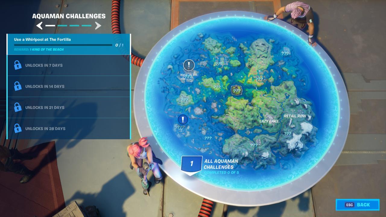 Season 3 Aquaman Challenges